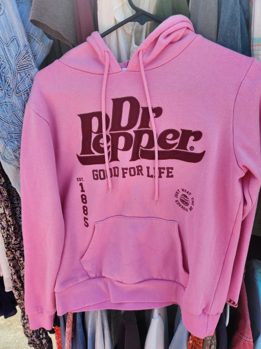 Dr Pepper Pink Logo Hoodie